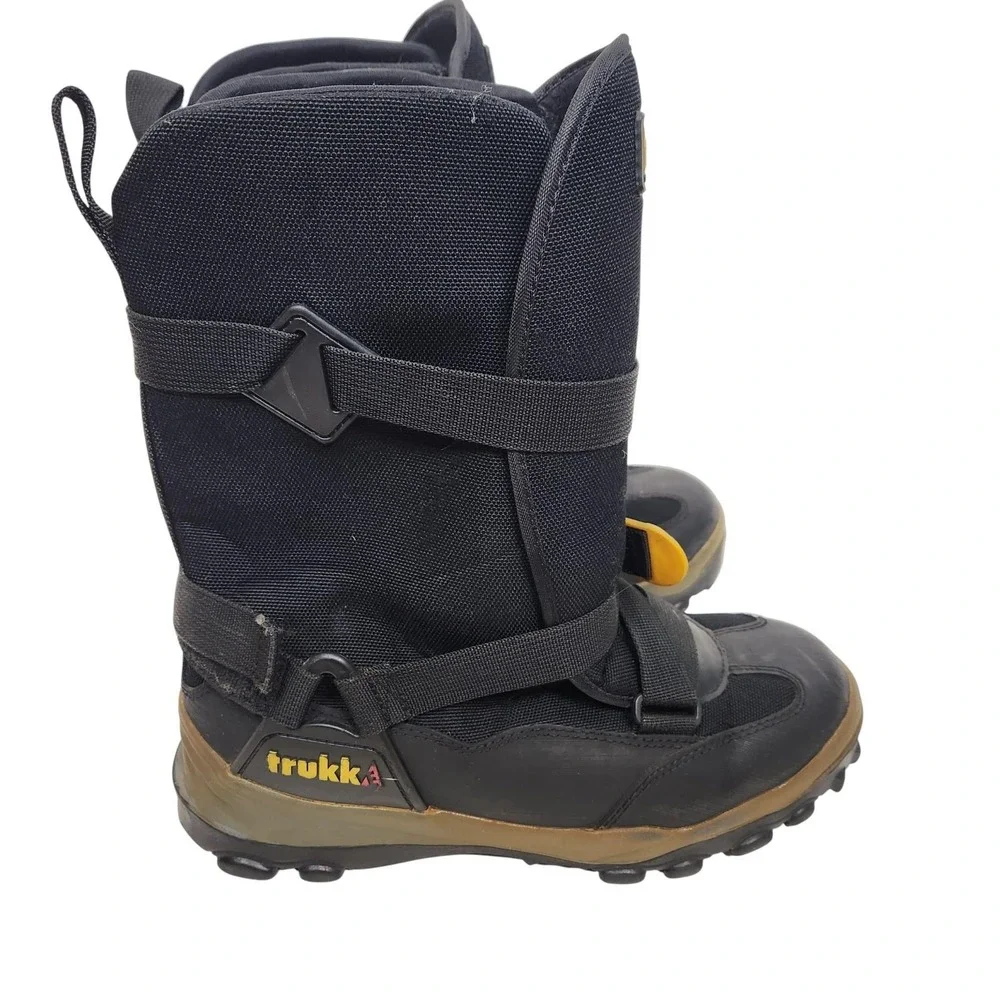 TRUKKE Snowmobile‎ Boots Mens 9 Black Nylon Insulated Winter Slip Resistant